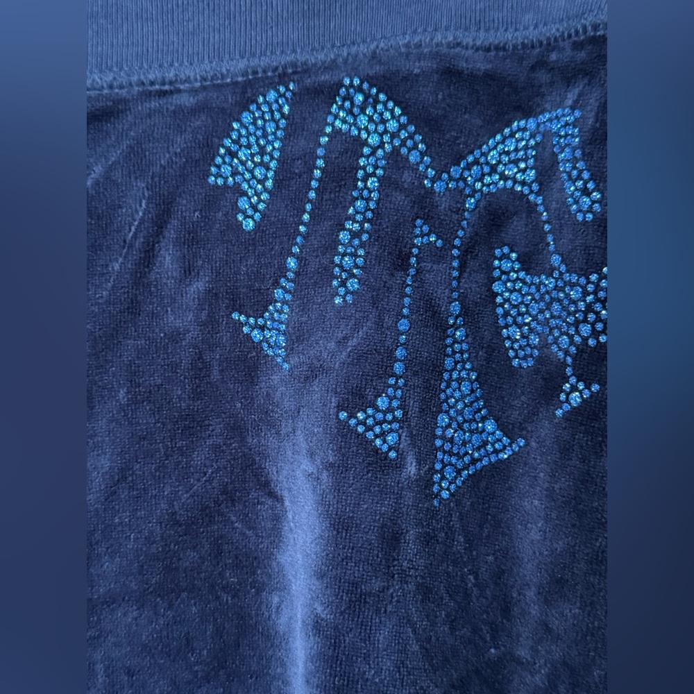 NWT Juicy Couture Track Pants SZ S Navy - Picture 8 of 8